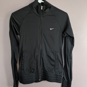 Black Nike Athletic Zip Up Sweater, Small